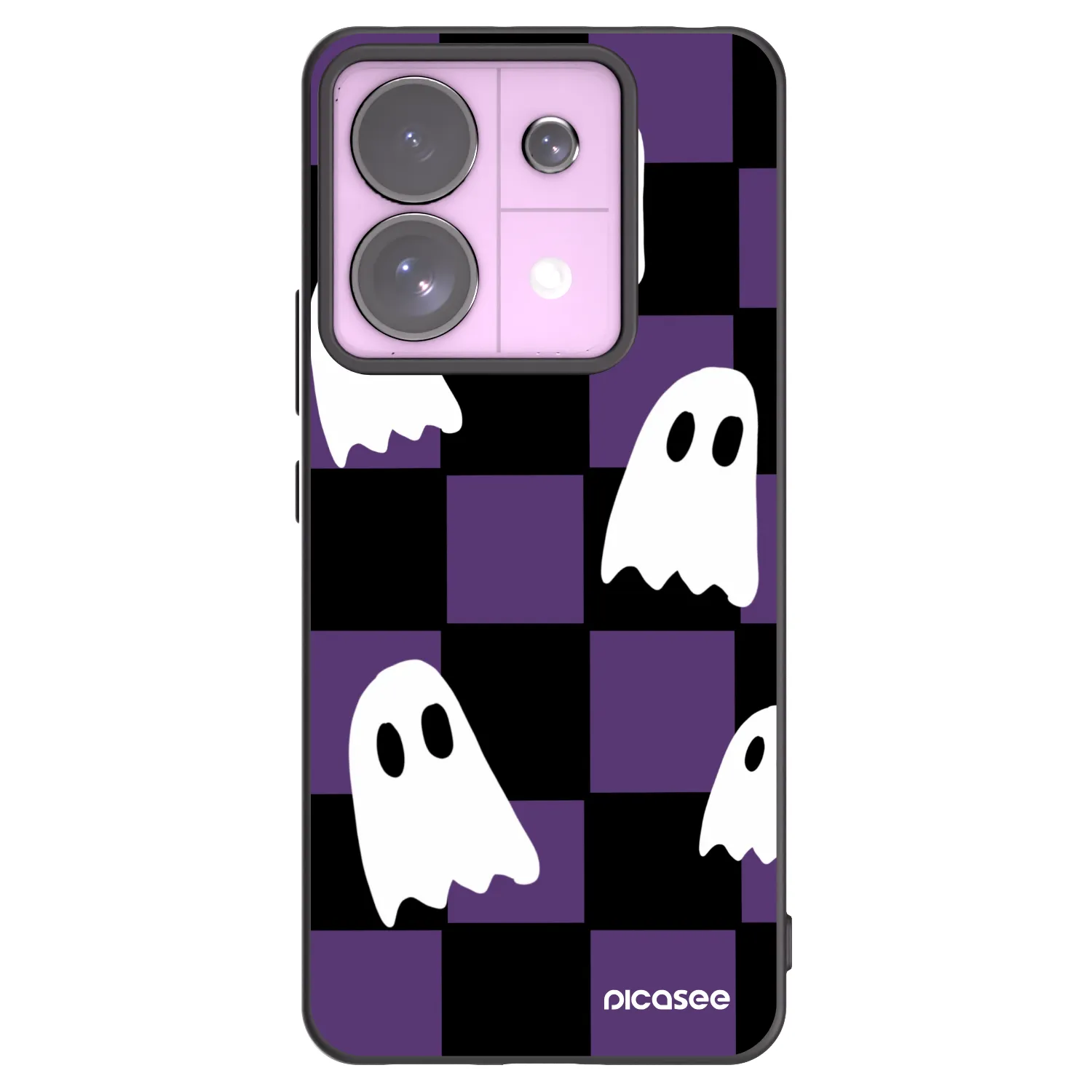 Picasee Xiaomi Redmi Note 13 Pro 5G Hülle - Schwarzes Silikon - Ghosts