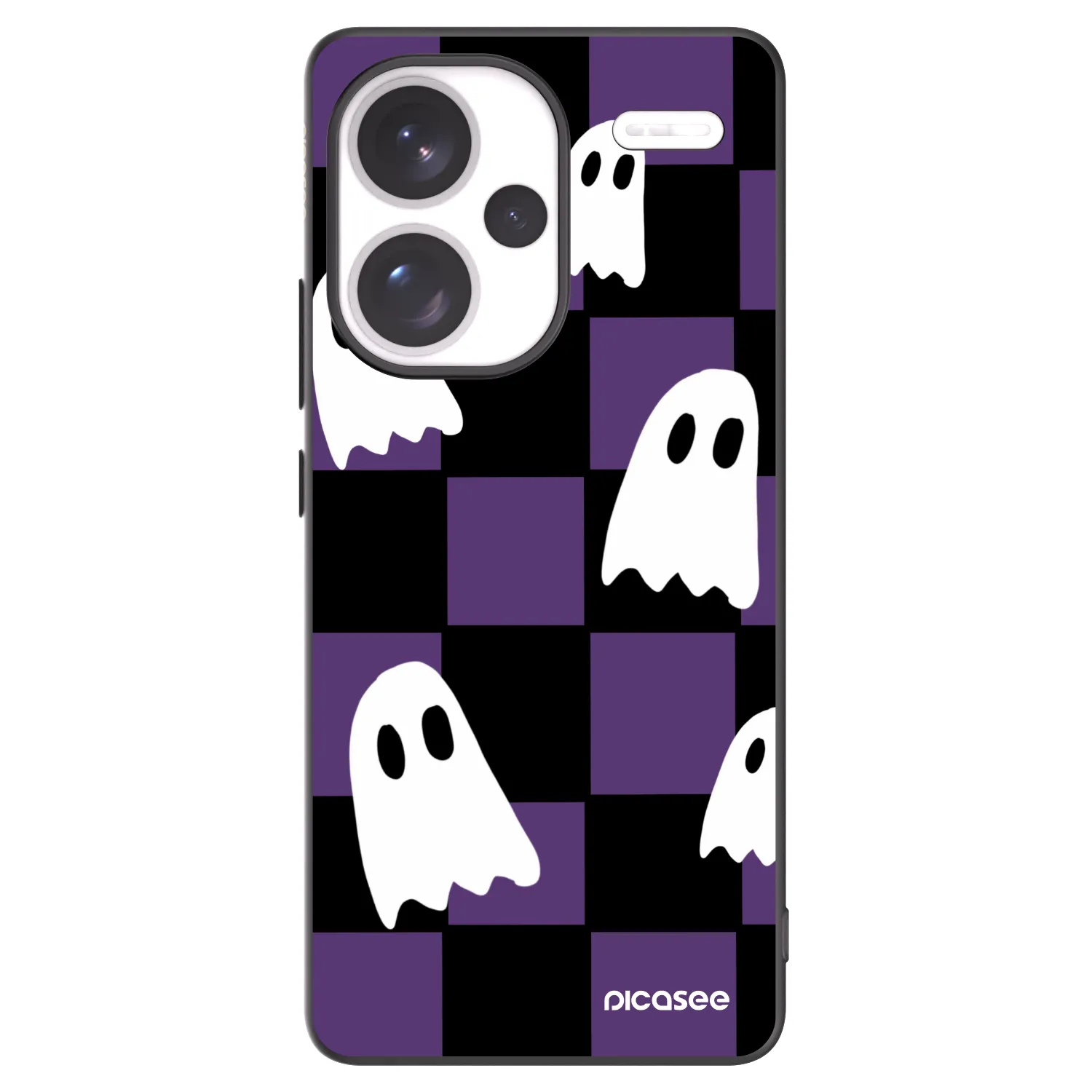 Picasee Xiaomi Redmi Note 13 Pro+ 5G Hülle - Schwarzes Silikon - Ghosts