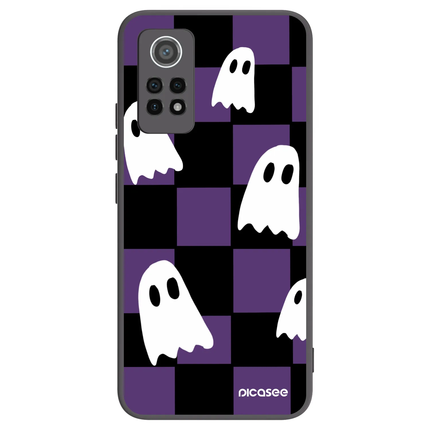 Picasee Xiaomi Redmi Note 12 Pro 4G Hülle - Schwarzes Silikon - Ghosts