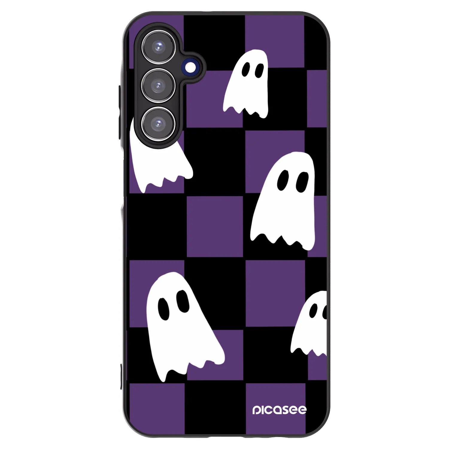 Picasee Samsung Galaxy A15 A156B 5G Hülle - Schwarzes Silikon - Ghosts