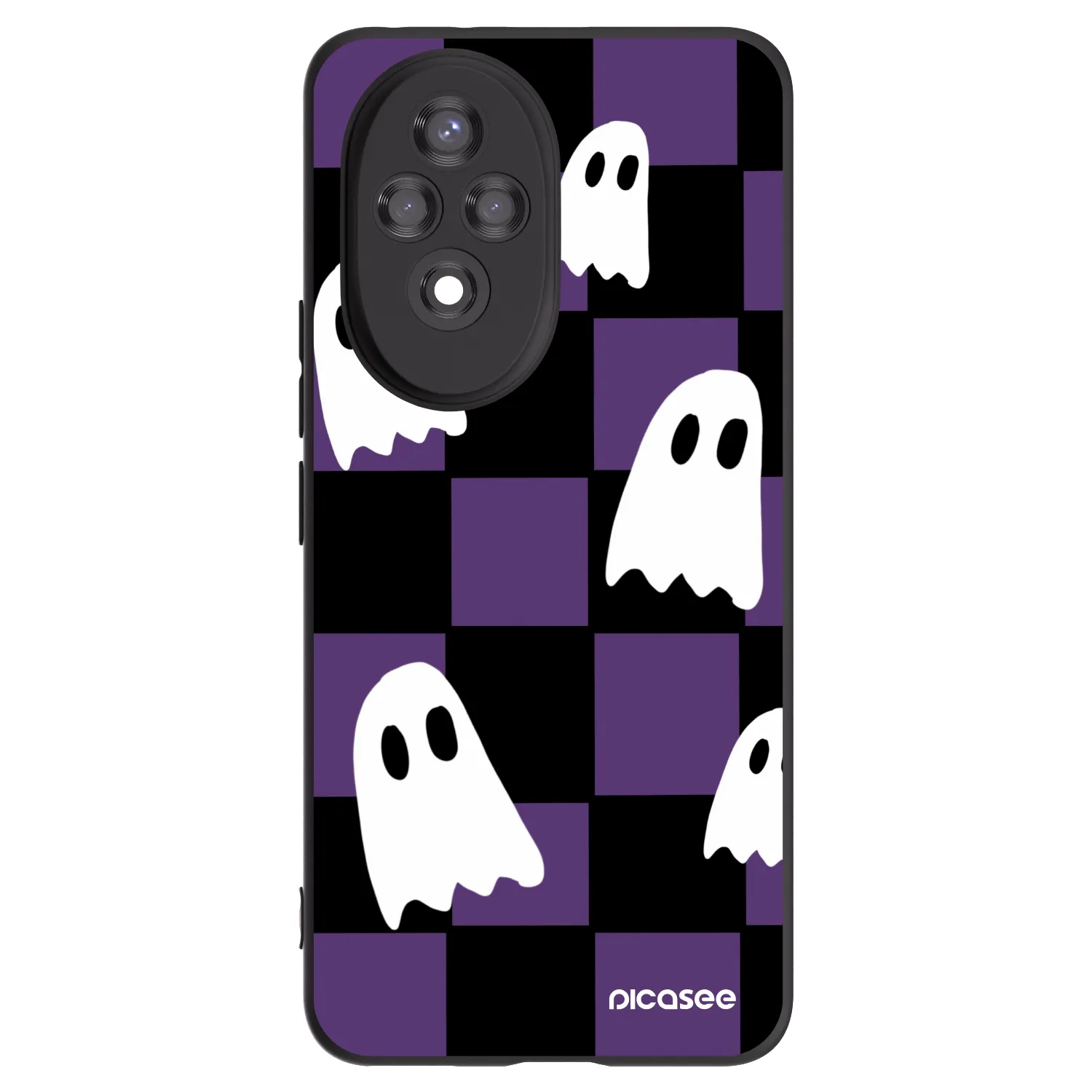 Picasee Honor 200 Pro 5G Hülle - Schwarzes Silikon - Ghosts