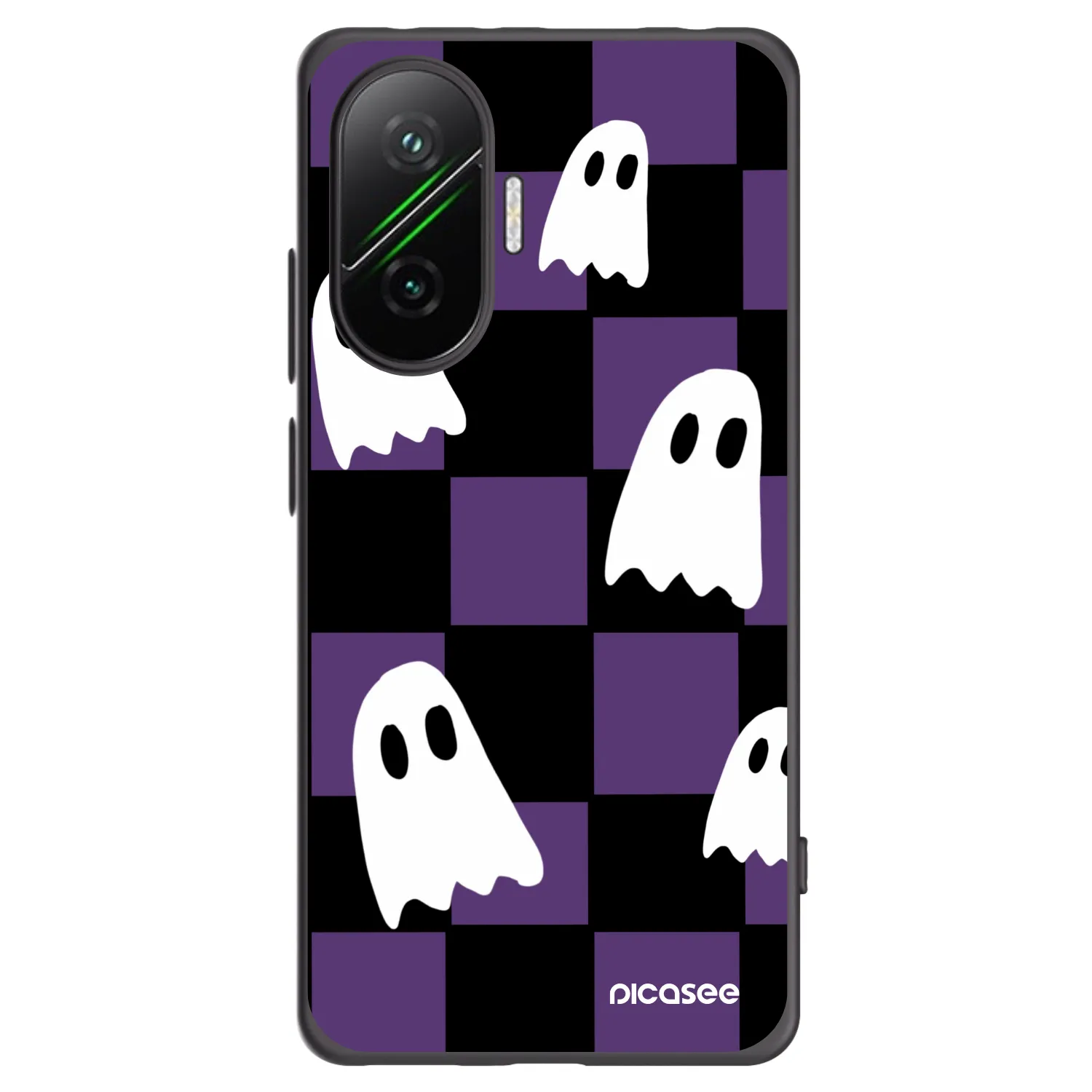 Picasee Xiaomi Poco F7 5G Hülle - Schwarzes Silikon - Ghosts