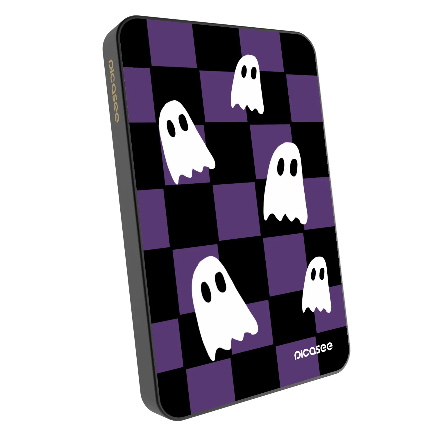 Picasee Powerbank mit MagSafe 5 000 mAh Grau - Ghosts