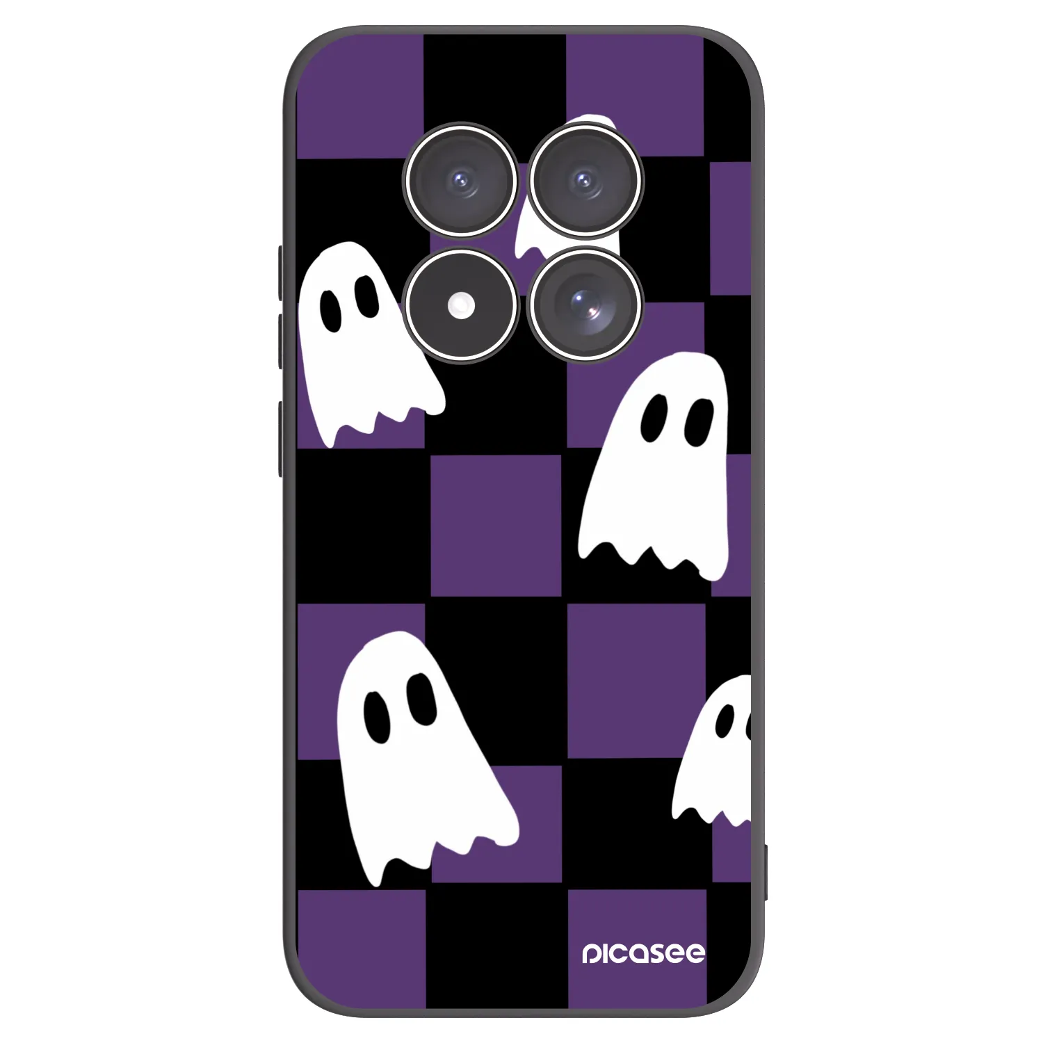 Picasee Xiaomi Redmi Note 15 Pro 4G Hülle - Schwarzes Silikon - Ghosts