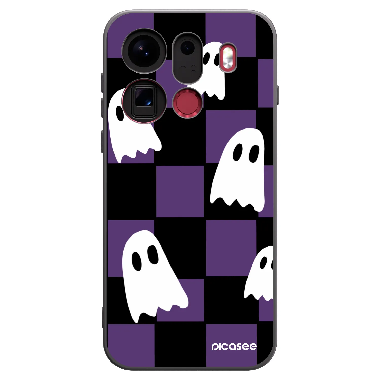Picasee OPPO Find X9 Pro Hülle - Schwarzes Silikon - Ghosts