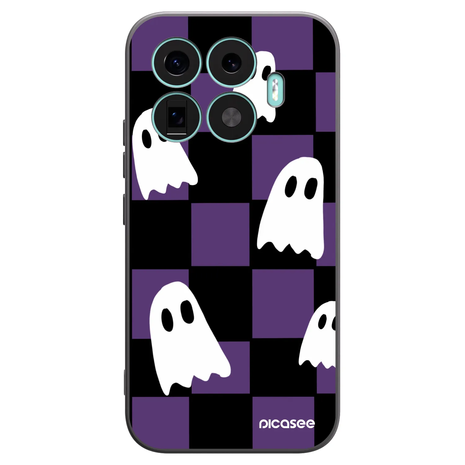 Picasee Xiaomi 17T Hülle - Schwarzes Silikon - Ghosts