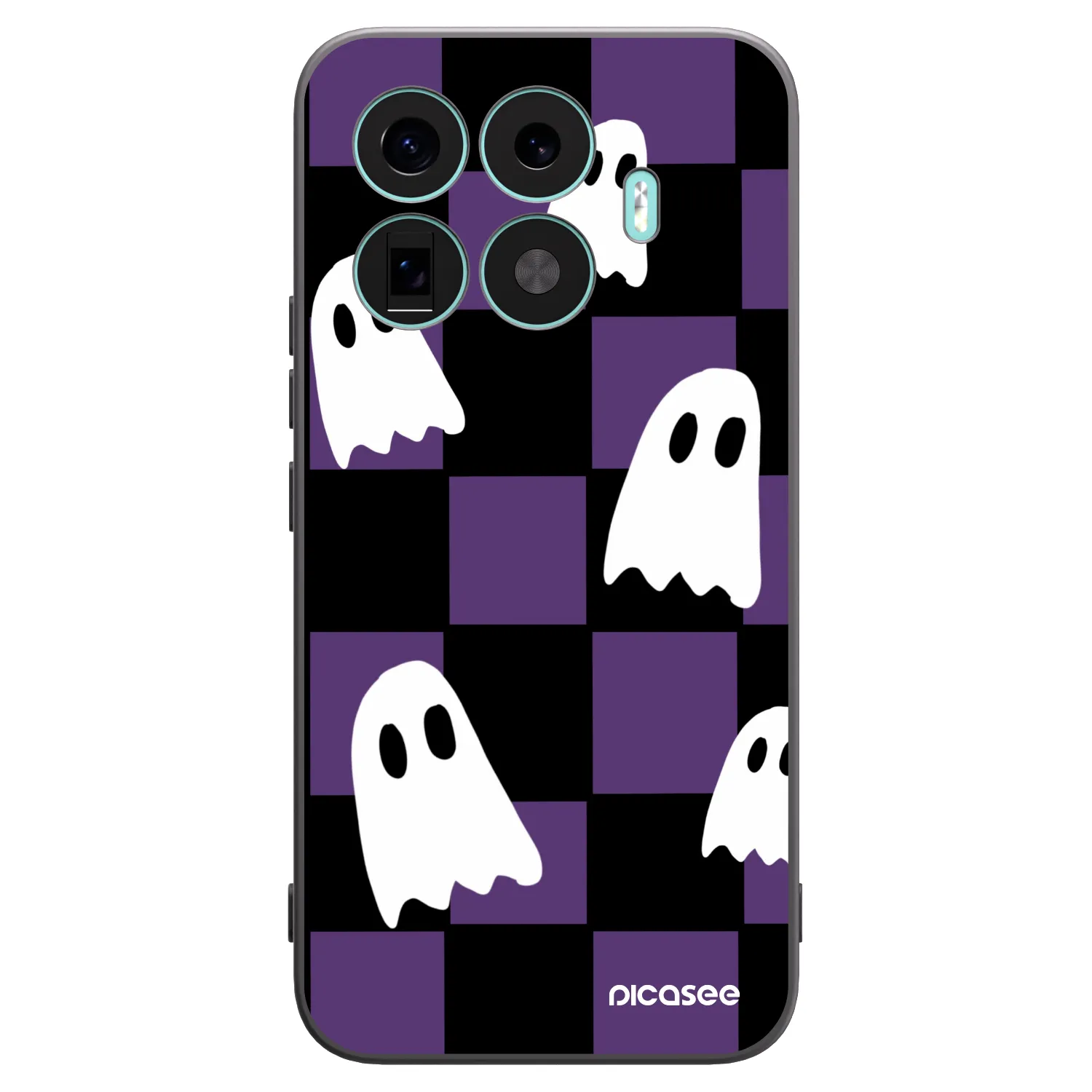 Picasee Xiaomi 17T Pro Hülle - Schwarzes Silikon - Ghosts