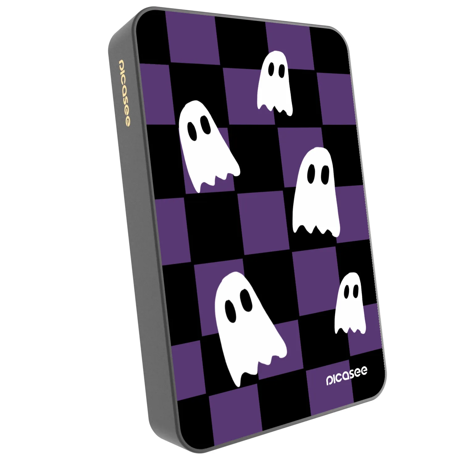 Picasee Powerbank mit MagSafe 10 000 mAh Grau - Ghosts
