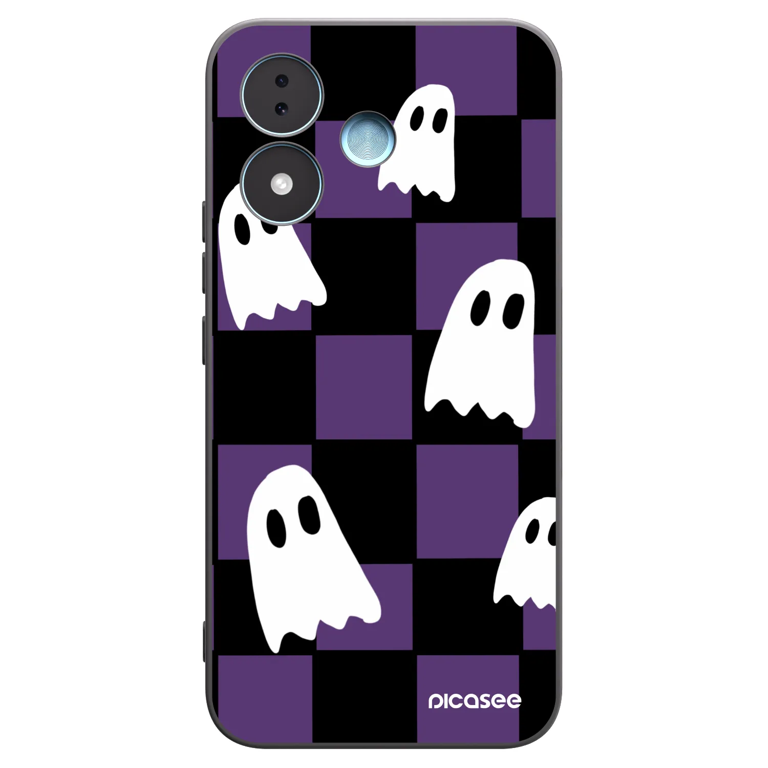 Picasee Xiaomi Redmi Note 17 5G Hülle - Schwarzes Silikon - Ghosts