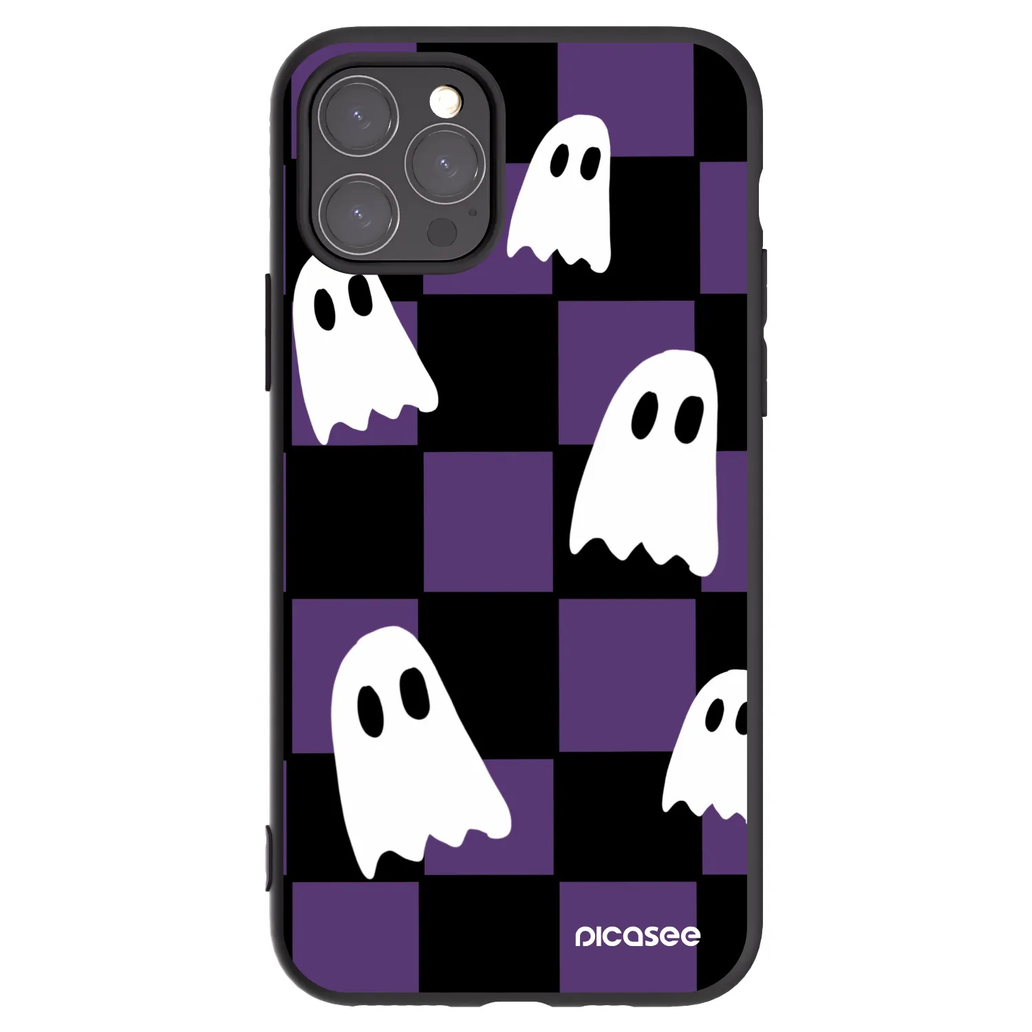 Picasee Apple iPhone 11 Pro Hülle - Schwarzes Silikon - Ghosts