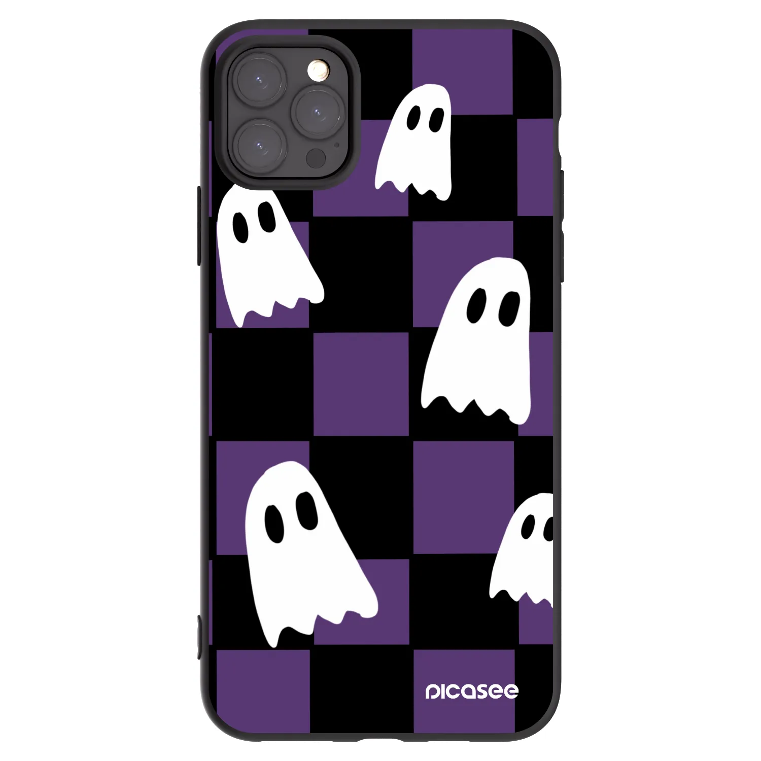 Picasee Apple iPhone 11 Pro Max Hülle - Schwarzes Silikon - Ghosts