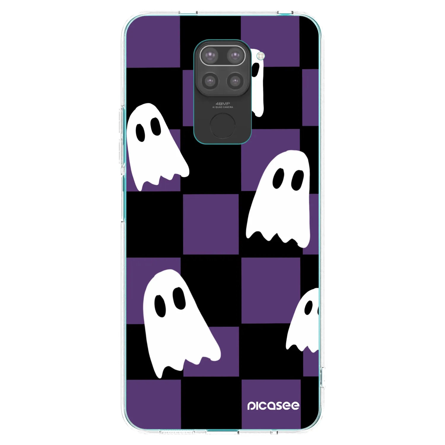 Picasee Xiaomi Redmi Note 9 Hülle - Schwarzes Silikon - Ghosts