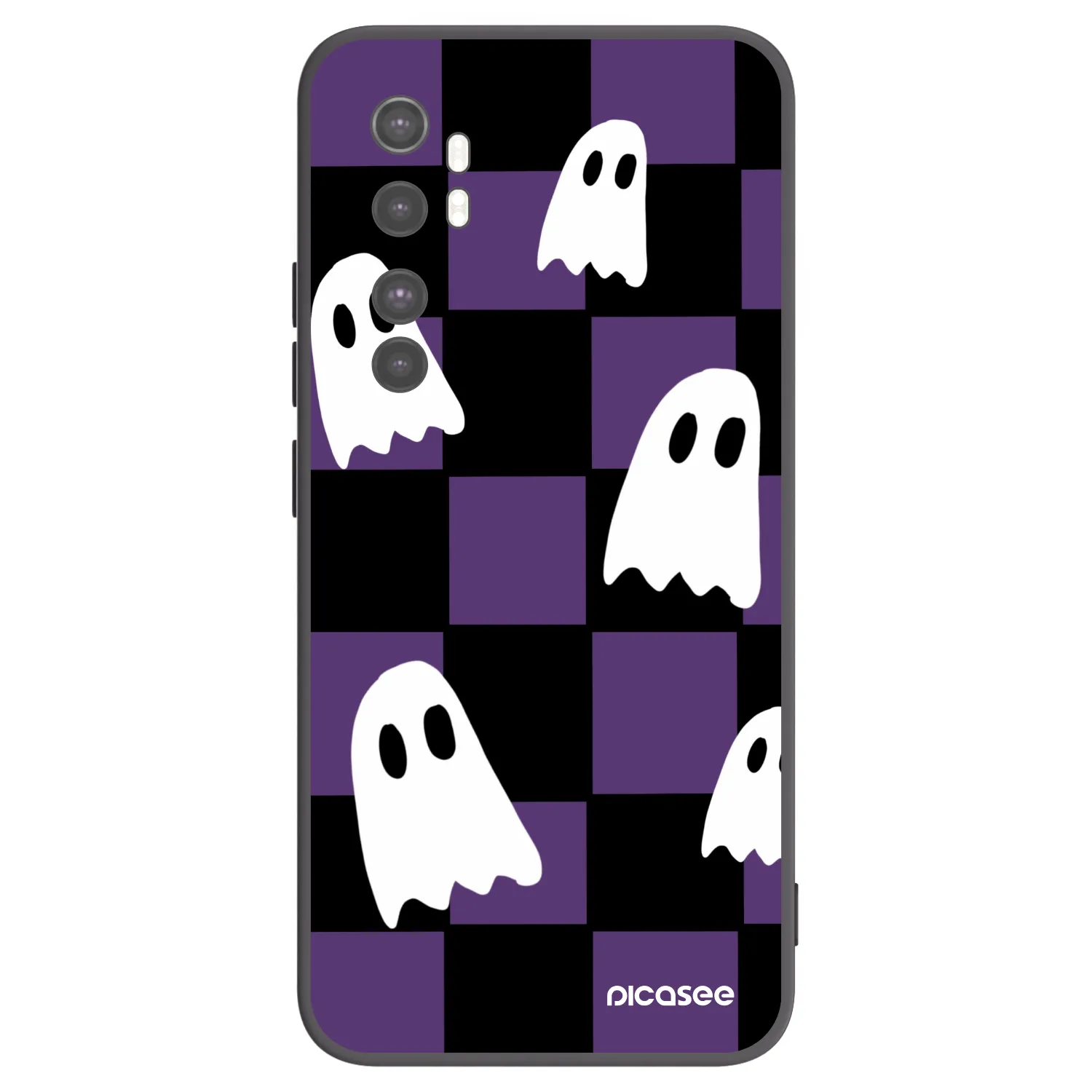 Picasee Xiaomi Mi Note 10 Lite Hülle - Schwarzes Silikon - Ghosts