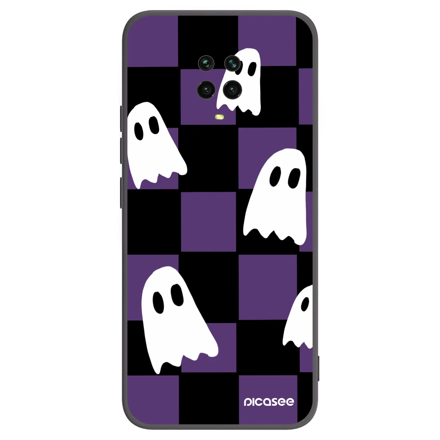Picasee Xiaomi Redmi Note 9S Hülle - Schwarzes Silikon - Ghosts