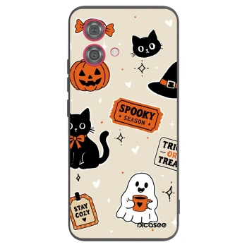 Hülle für Motorola Moto G84 5G - Halloween stickers