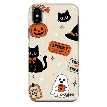 Hülle für Apple iPhone XS Max - Halloween stickers