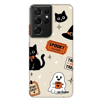 Hülle für Samsung Galaxy S21 Ultra 5G G998B - Halloween stickers