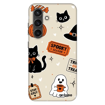 Hülle für Samsung Galaxy S24 S921B 5G - Halloween stickers
