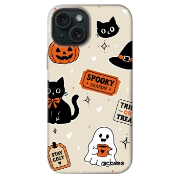 Hülle für Apple iPhone 14 - Halloween stickers