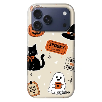 Hülle für Apple iPhone 17 Pro - Halloween stickers