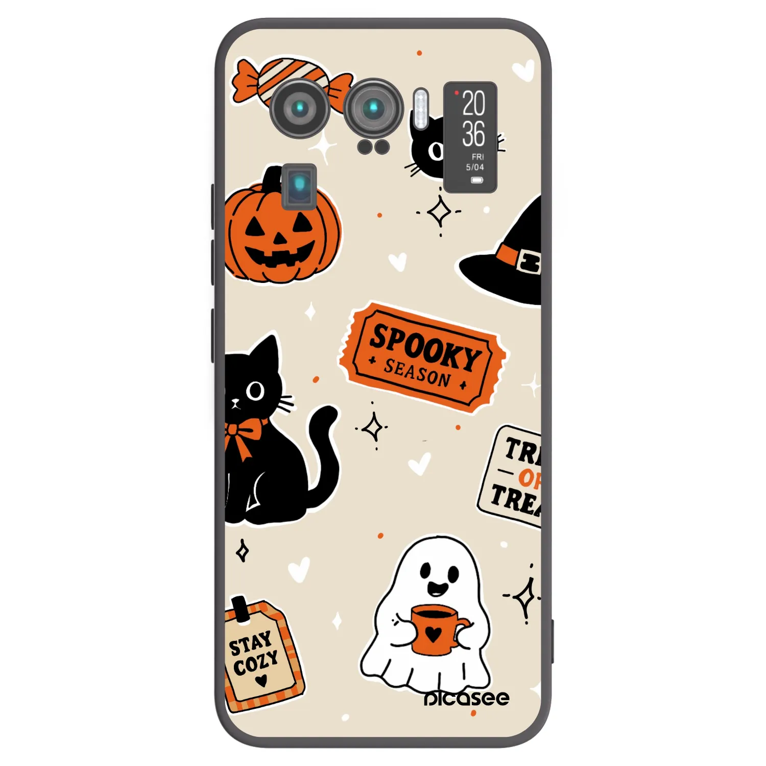 Picasee Xiaomi Mi 11 Ultra Hülle - Schwarzes Silikon - Halloween stickers