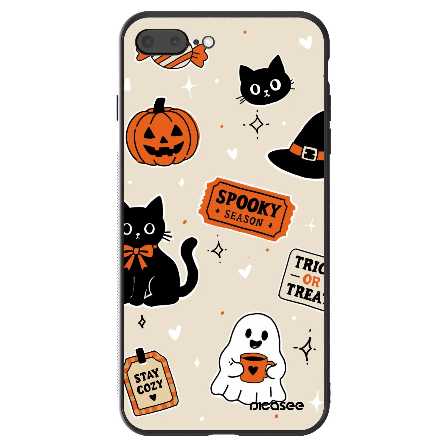 Picasee ULTIMATE CASE für Apple iPhone 8 Plus - Halloween stickers