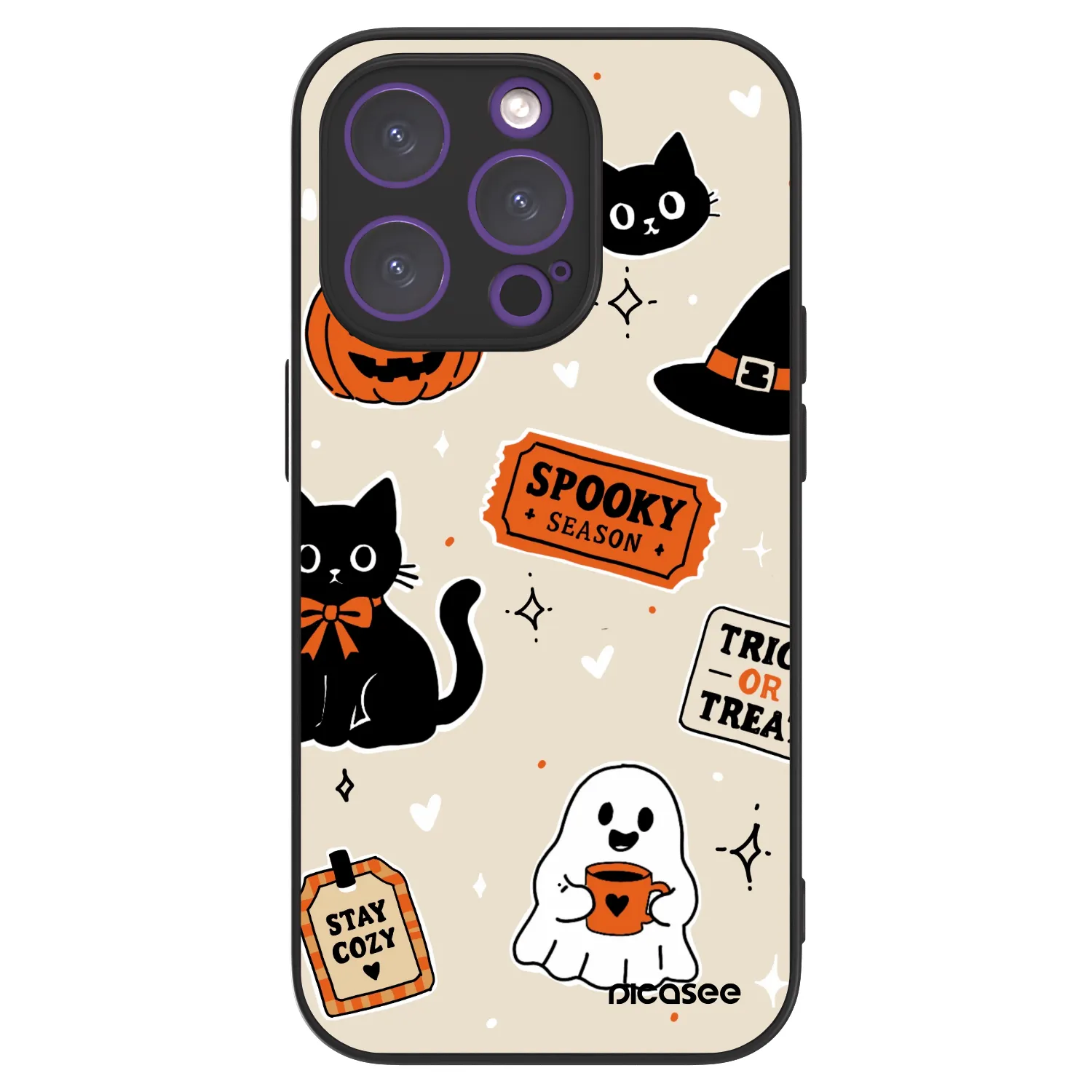 Picasee ULTIMATE CASE für Apple iPhone 14 Pro - Halloween stickers
