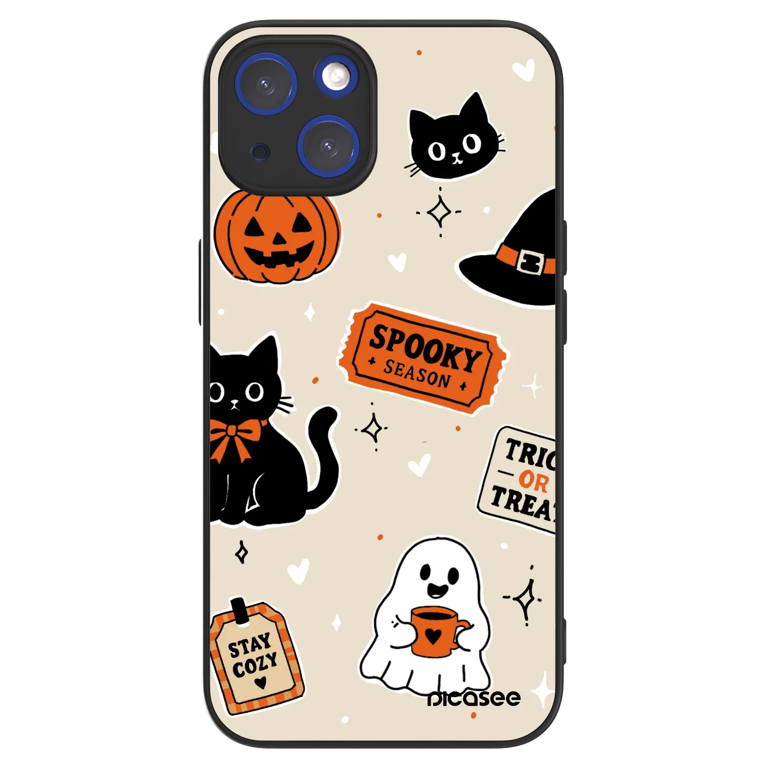 Picasee ULTIMATE CASE MagSafe für Apple iPhone 14 - Halloween stickers