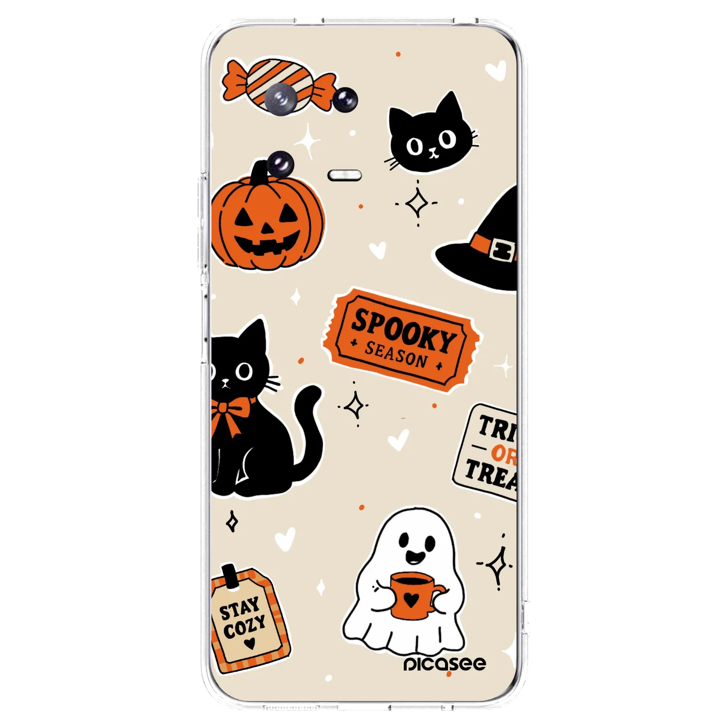 Picasee Xiaomi 13 Pro Hülle - Transparentes Silikon - Halloween stickers