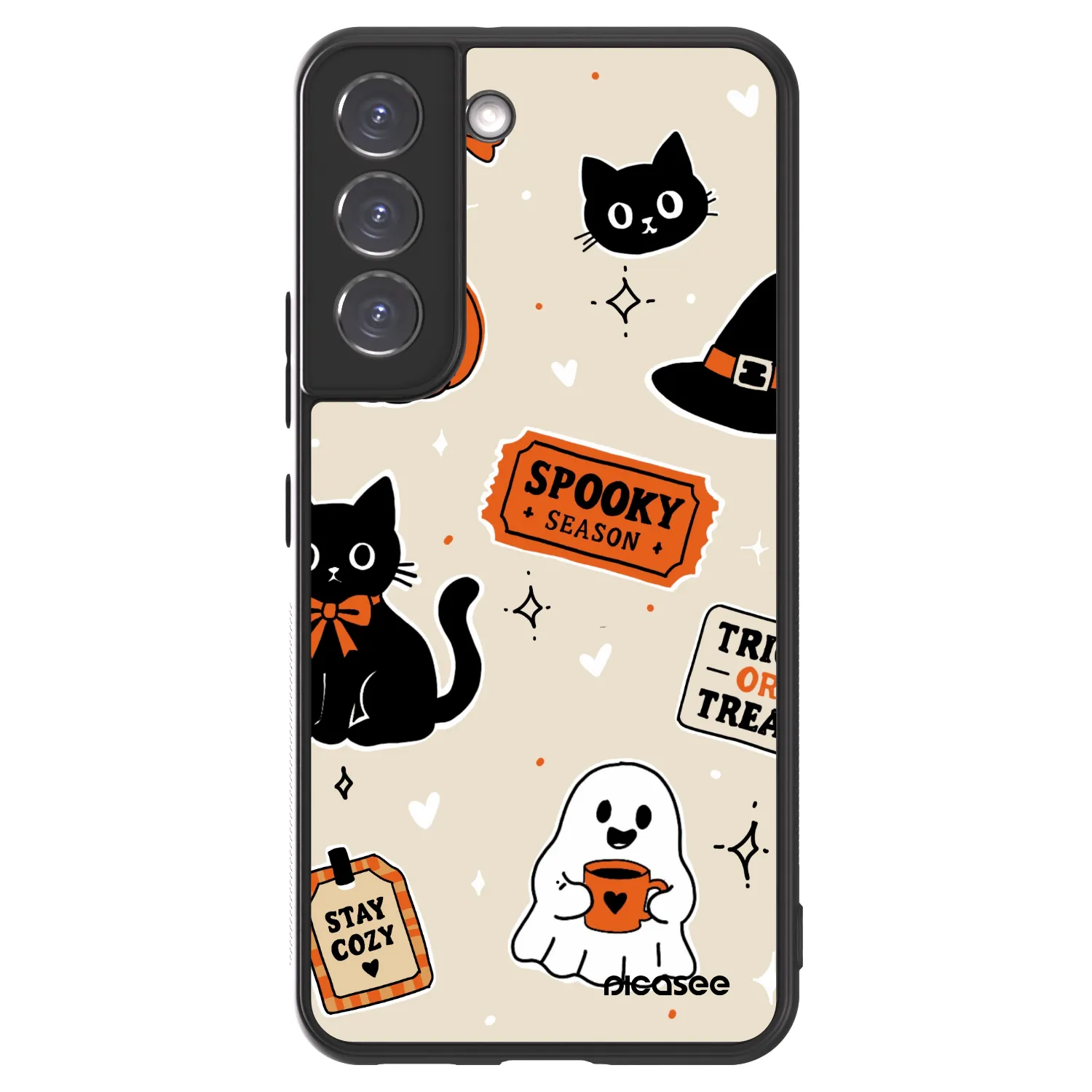 Picasee ULTIMATE CASE PowerShare für Samsung Galaxy S22 5G - Halloween stickers
