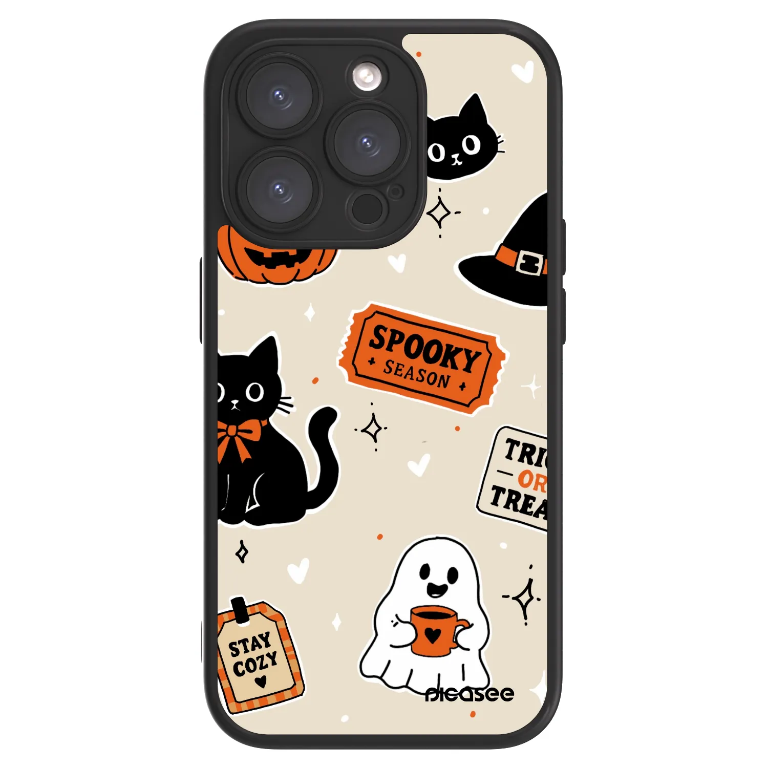Picasee ULTIMATE CASE MagSafe für Apple iPhone 15 Pro - Halloween stickers