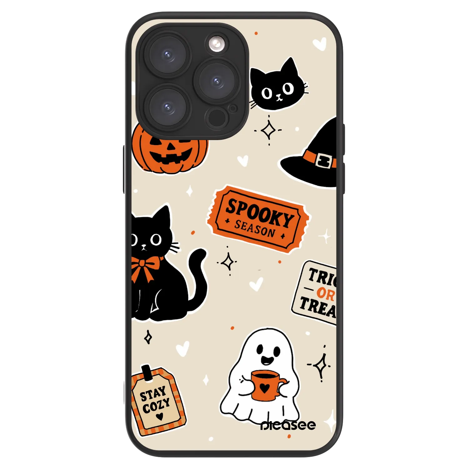 Picasee ULTIMATE CASE MagSafe für Apple iPhone 15 Pro Max - Halloween stickers