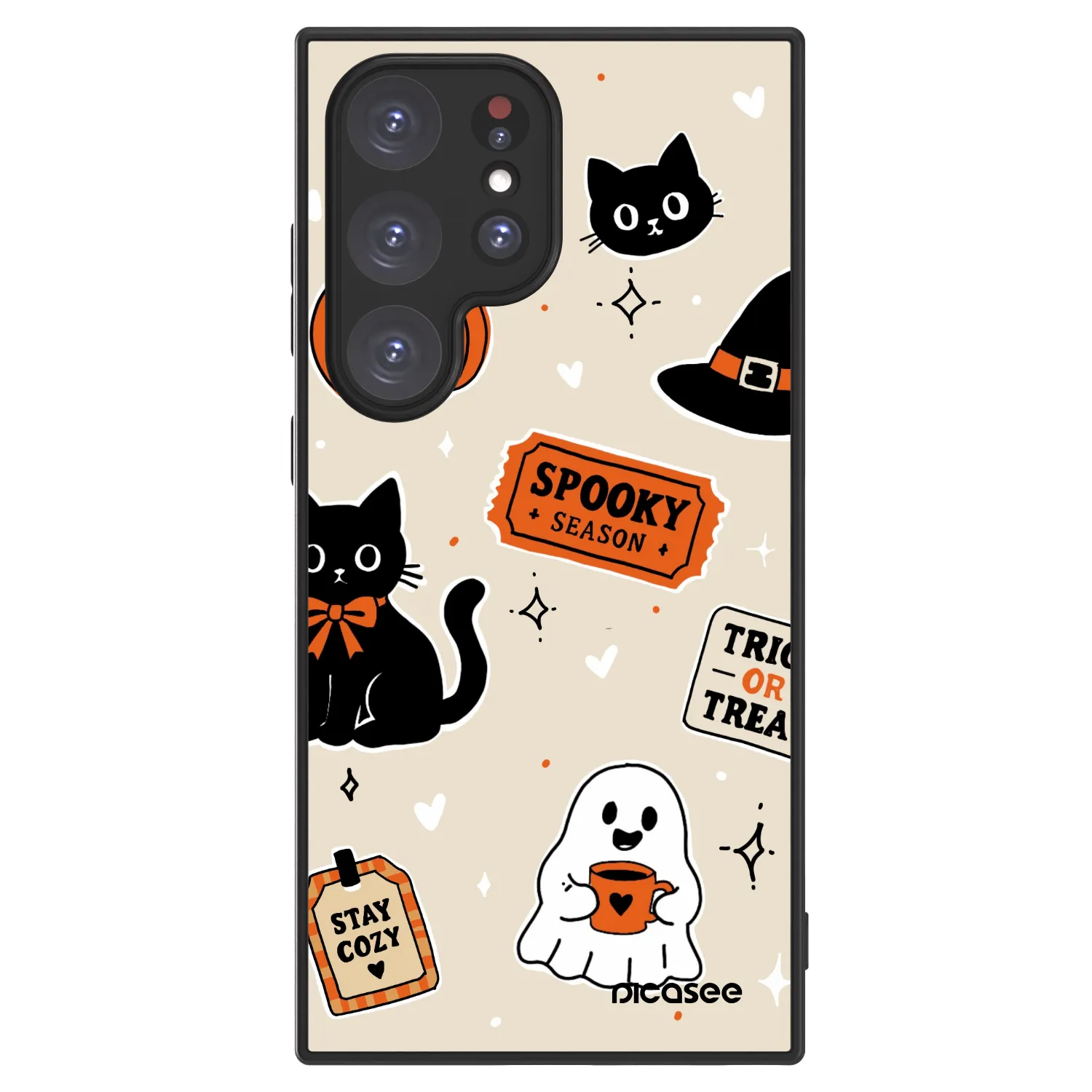 Picasee ULTIMATE CASE PowerShare für Samsung Galaxy S24 Ultra S928B 5G - Halloween stickers
