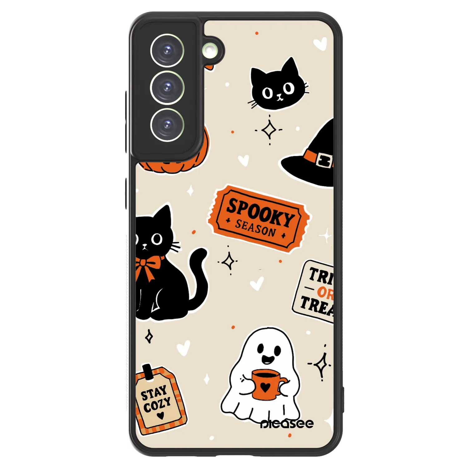 Picasee ULTIMATE CASE PowerShare für Samsung Galaxy S21 FE 5G - Halloween stickers