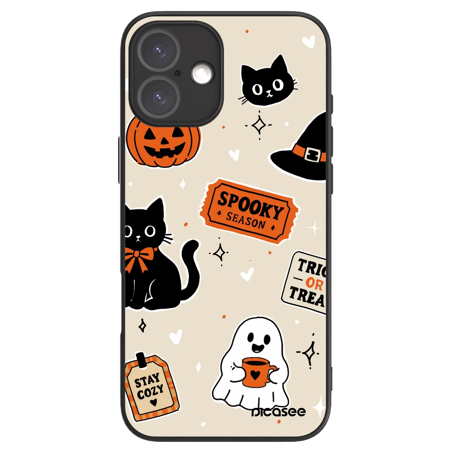 Picasee ULTIMATE CASE MagSafe für Apple iPhone 16 Plus - Halloween stickers