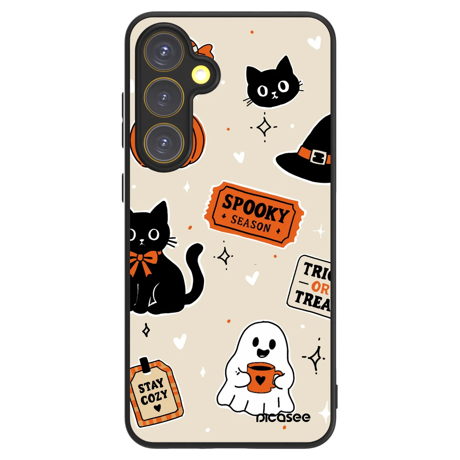 Picasee ULTIMATE CASE PowerShare für Samsung Galaxy S24 FE S721B - Halloween stickers