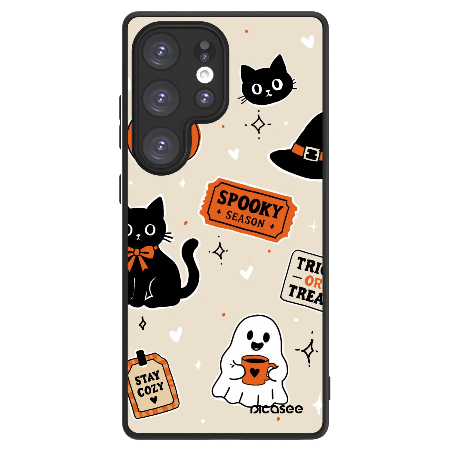 Picasee ULTIMATE CASE PowerShare für Samsung Galaxy S25 Ultra 5G - Halloween stickers