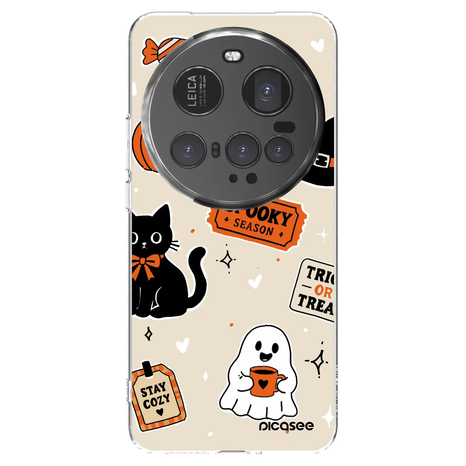 Picasee Xiaomi 15 Ultra Hülle - Transparentes Silikon - Halloween stickers
