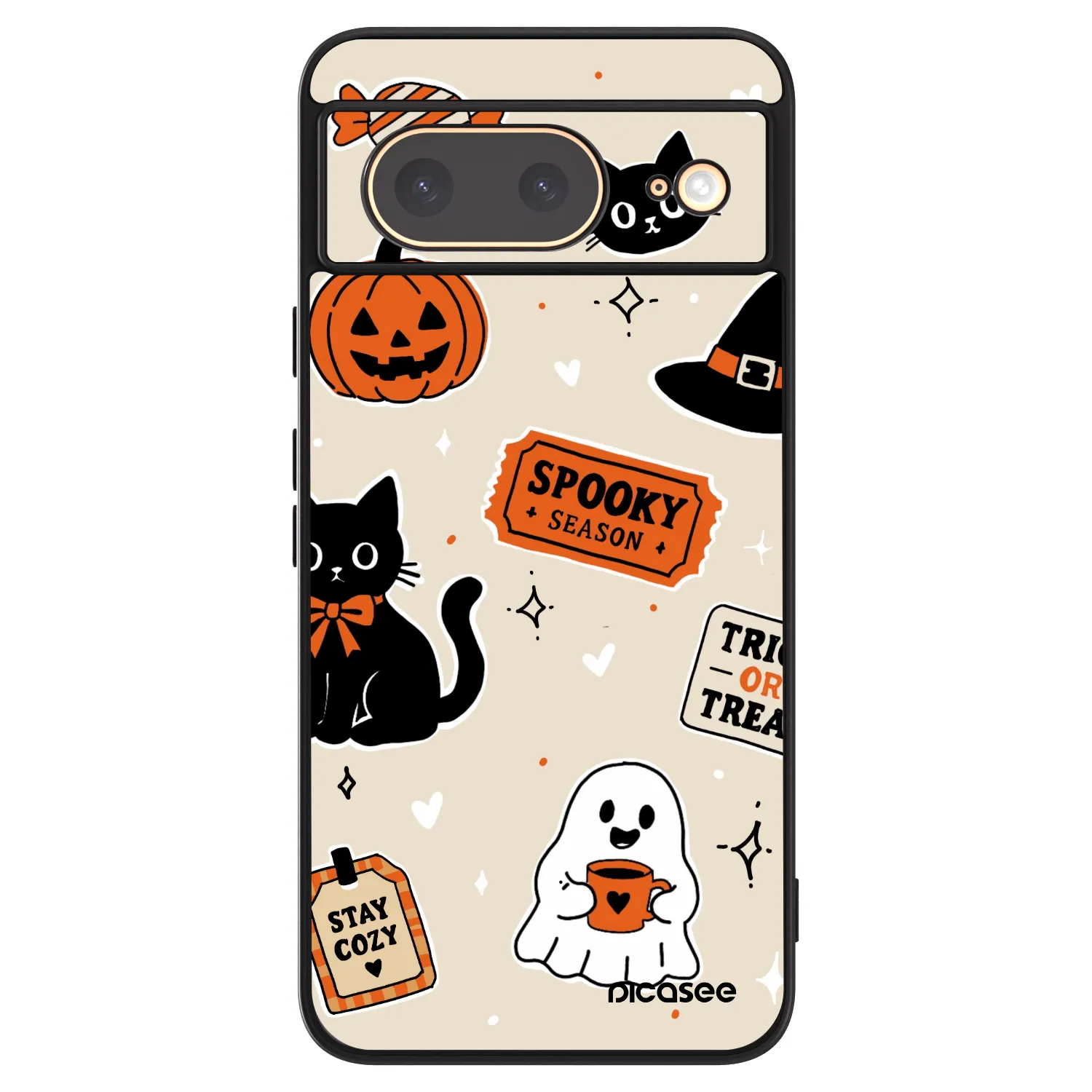 Picasee ULTIMATE CASE für Google Pixel 8 - Halloween stickers