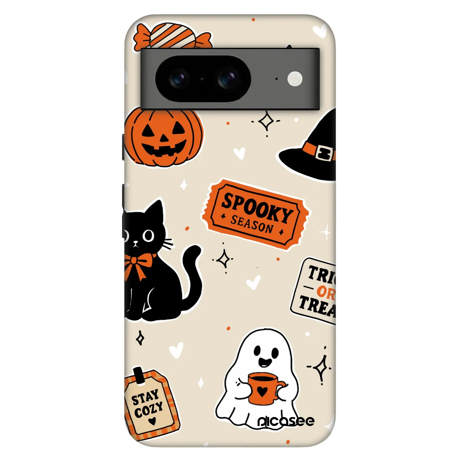 Picasee Fashion Case für Google Pixel 8 Pro - Halloween stickers