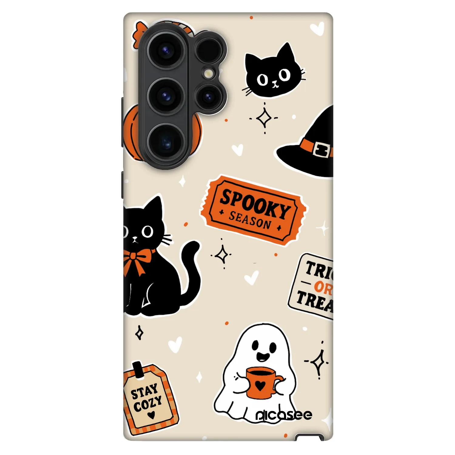 Picasee Fashion Case für Samsung Galaxy S23 Ultra 5G - Halloween stickers