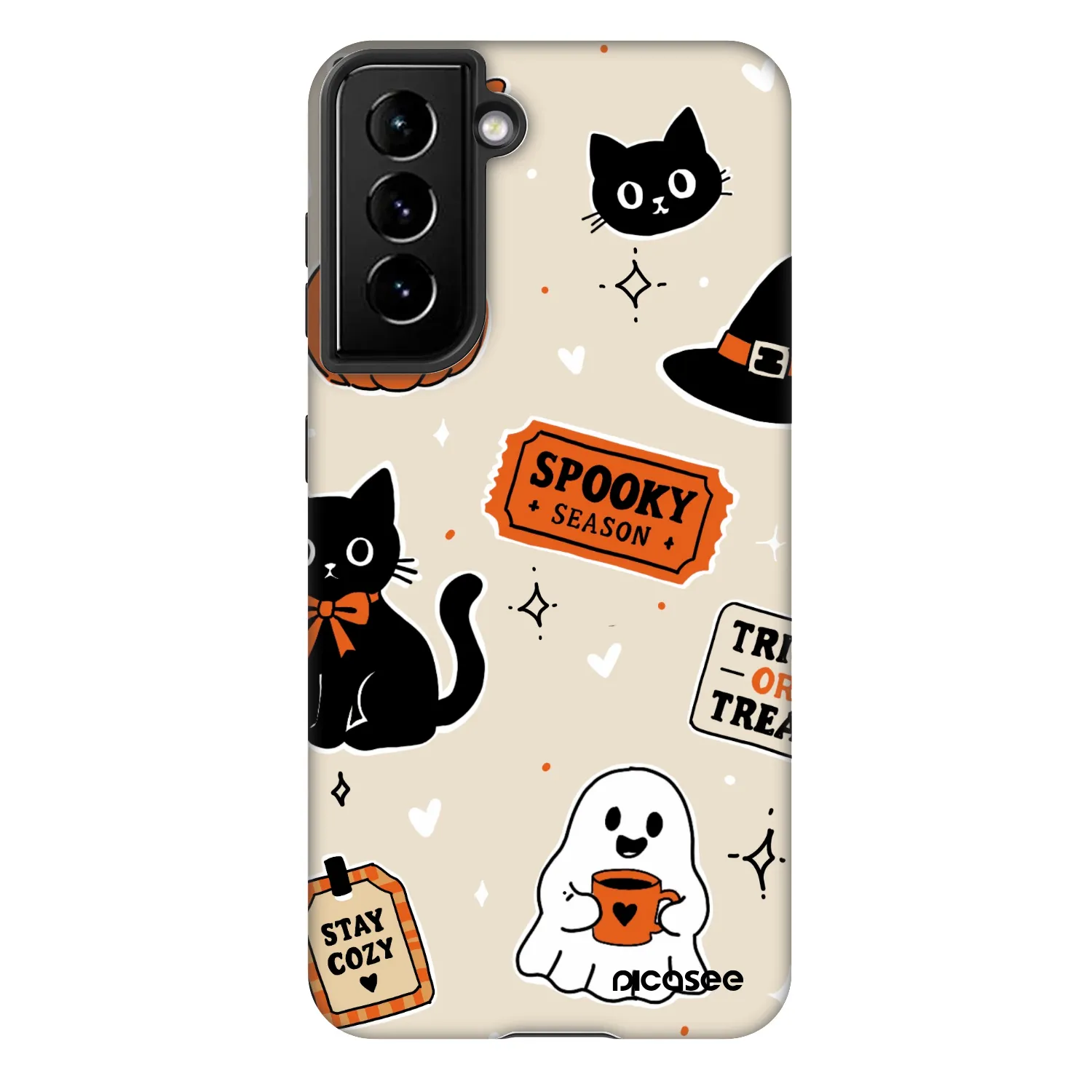 Picasee Fashion Case für Samsung Galaxy S21 5G G991B - Halloween stickers