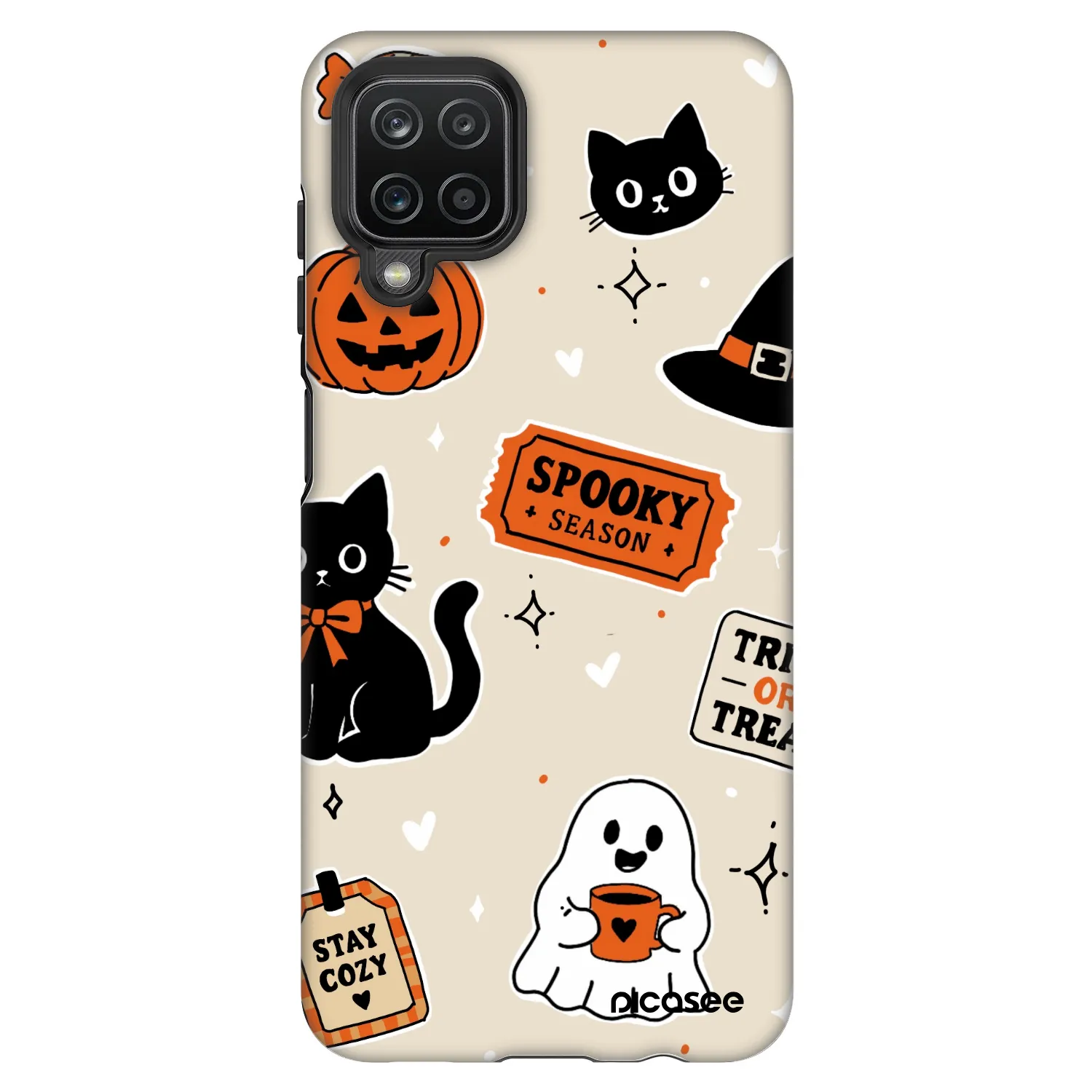 Picasee Fashion Case für Samsung Galaxy A12 A125F - Halloween stickers