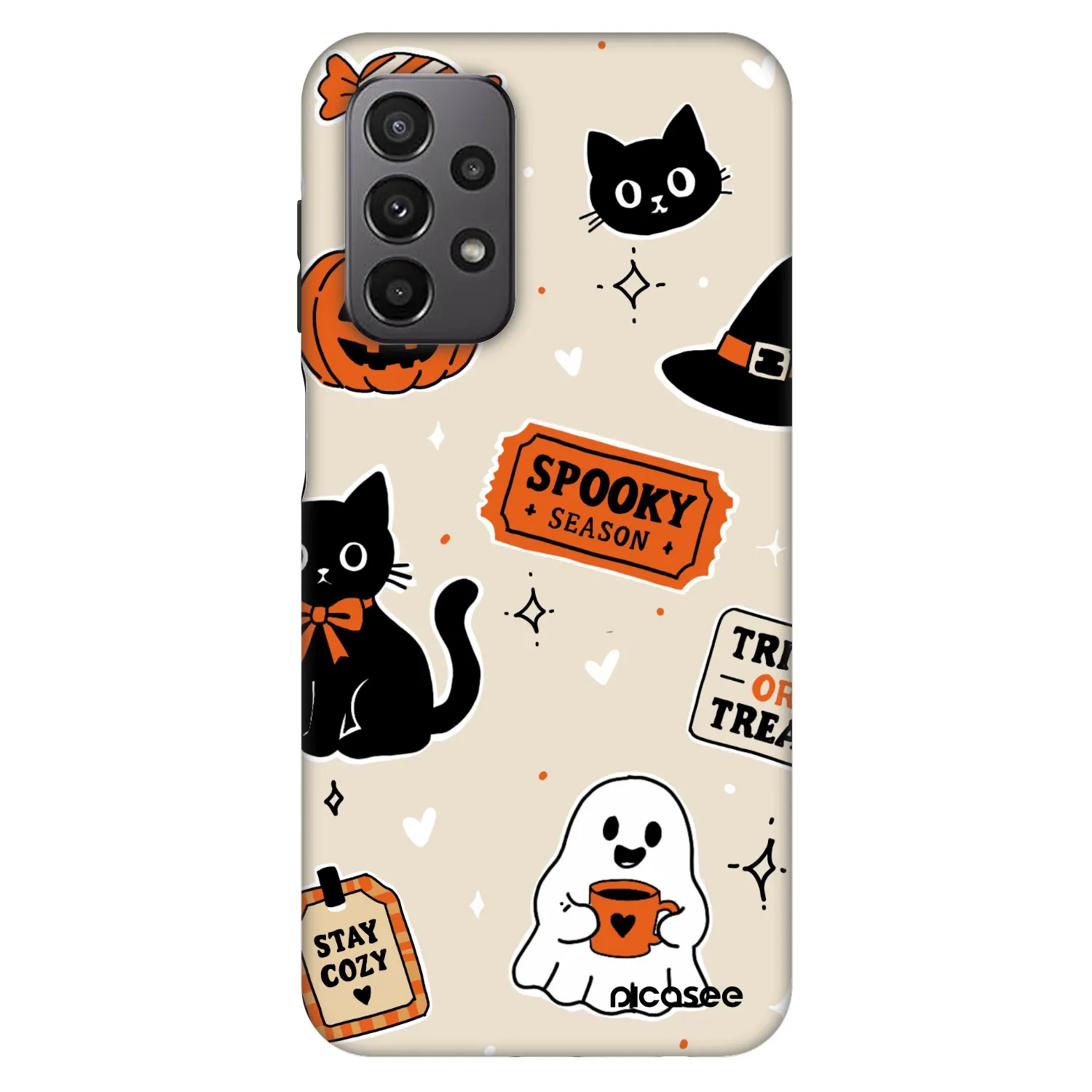 Picasee Fashion Case für Samsung Galaxy A23 A235F 4G - Halloween stickers