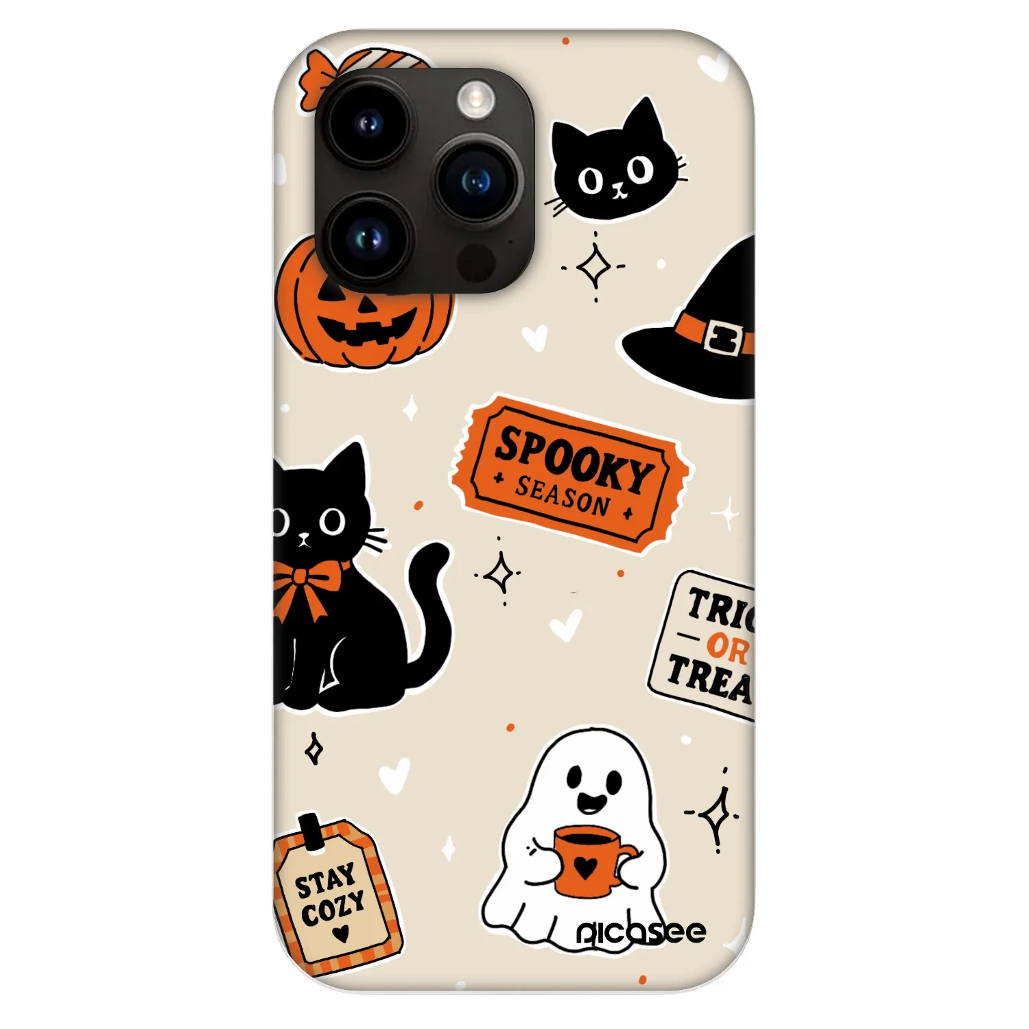 Picasee Fashion Case MagSafe für Apple iPhone 13 Pro - Halloween stickers