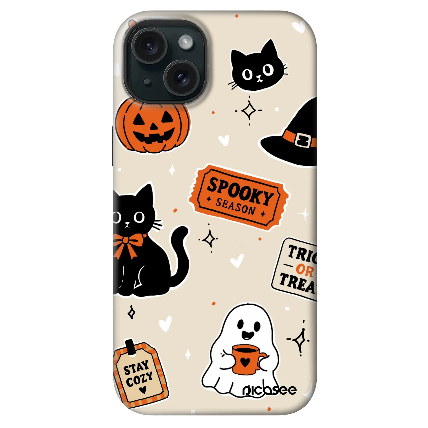 Picasee Fashion Case MagSafe für Apple iPhone 14 Plus - Halloween stickers