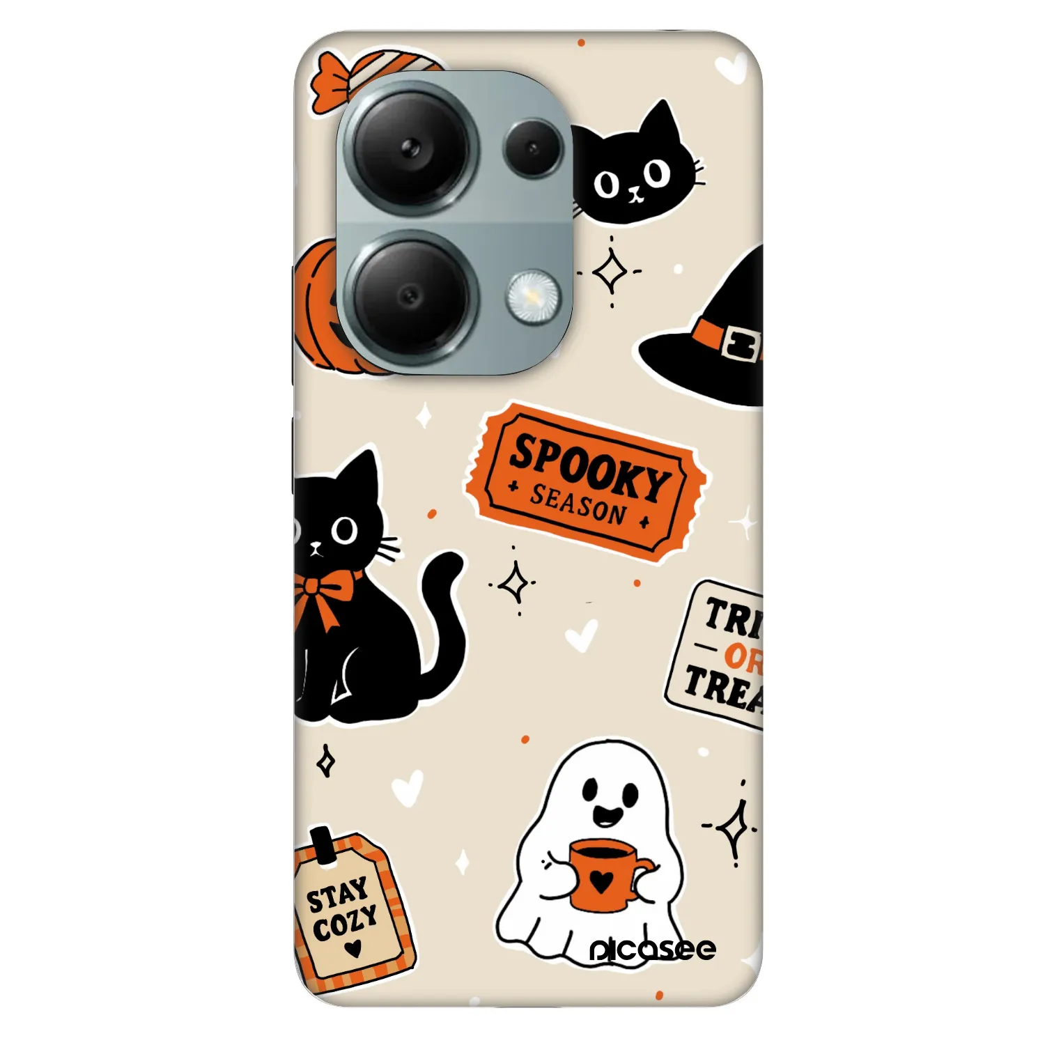 Picasee Fashion Case für Xiaomi Redmi Note 13 Pro 4G - Halloween stickers