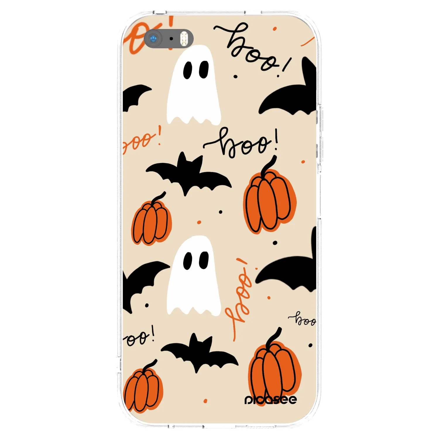 Picasee Apple iPhone 5/5S/SE Hülle - Transparentes Silikon - Halloween 26