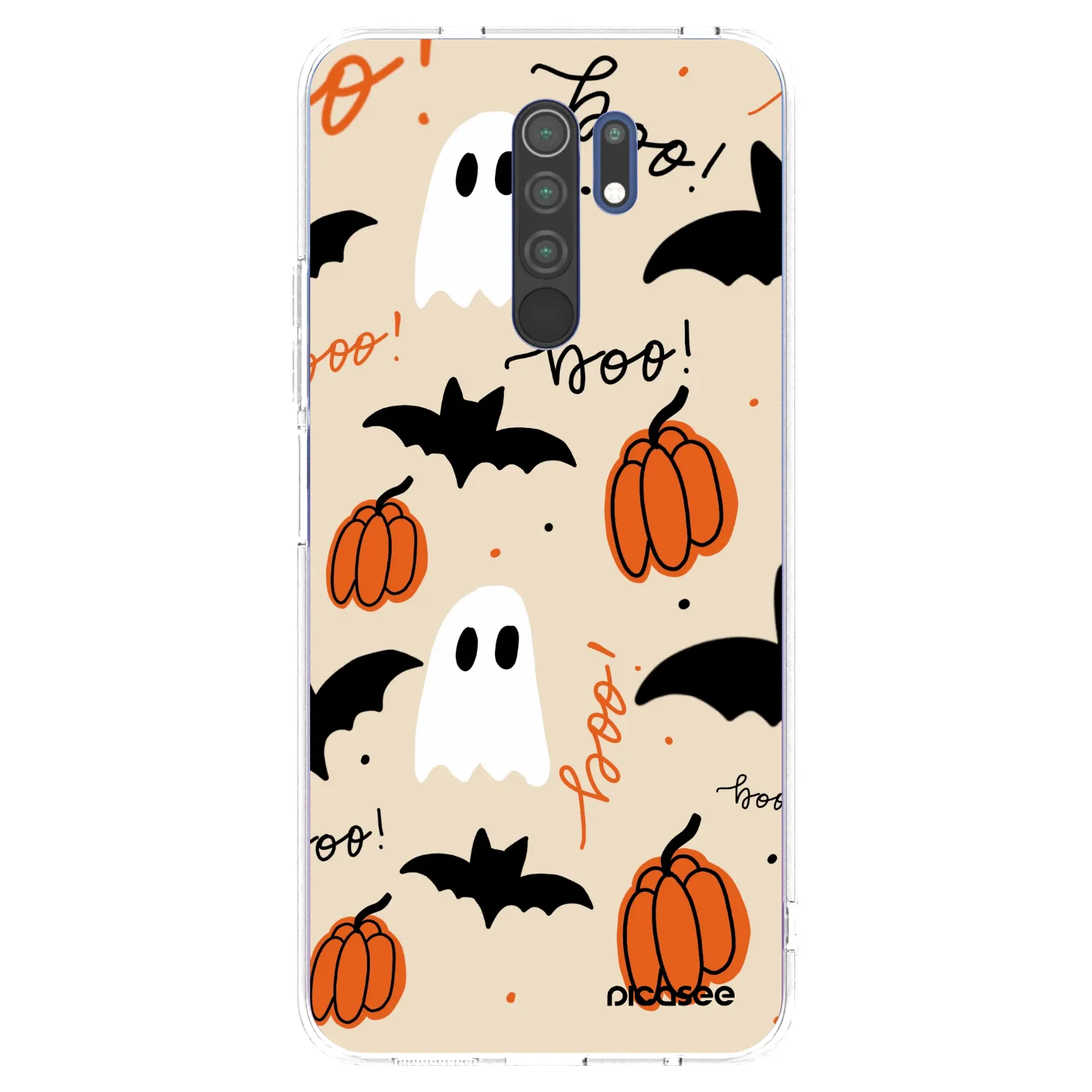 Picasee Xiaomi Redmi 9 Hülle - Transparentes Silikon - Halloween 26