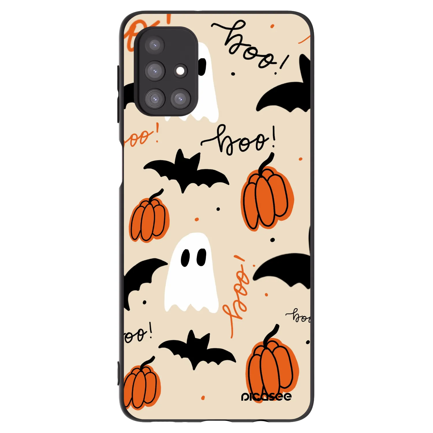 Picasee Samsung Galaxy M31s Hülle - Schwarzes Silikon - Halloween 26